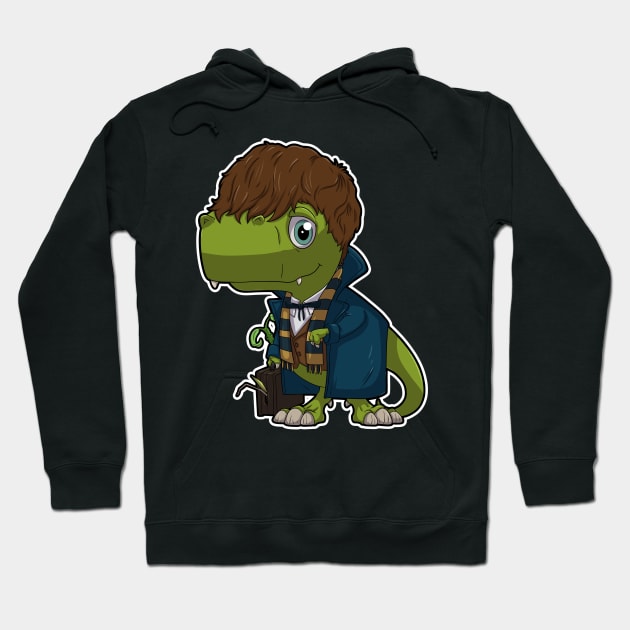 Dino magizoologist Hoodie by DinoTropolis